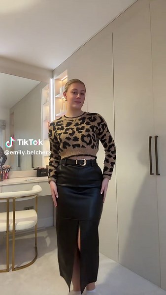 How to Style a Leather Skirt for Work