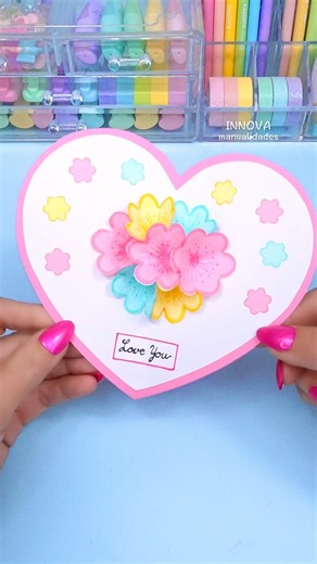 DIY Tarjeta Pop UP 💝 Ideas para regalar #diy #manualidades #craft #regalos #gift | Innova Manualidades