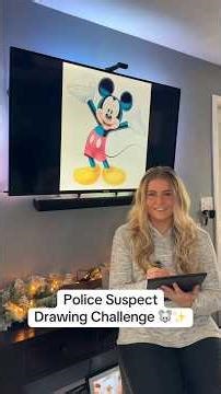 Police Suspect Drawing Challenge🚔He describes the suspect... I have to draw it✨🐭#coupleschallenge