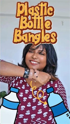 DIY Bangles ...Plastic Bottle Re-use idea 💡 #shorts #youtubeshorts #trending #viral