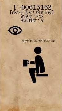 怪異記録 Γ-00615162 【終わる花火と始まる夜】#shorts #SCP風 #創作 #怖い話 #都市伝説