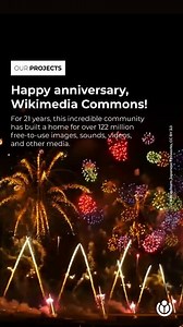 Celebrating 21 years of sharing free knowledge through images, sound, and video 🎂 Launched in 2004, Wikimedia Commons has grown into one of the world’s largest repositories of freely usable media. As a sister project of Wikipedia, it hosts millions of files – photographs, illustrations, maps, audio, video, and more – all shared under free licenses so anyone can use, adapt, and distribute them. Commons was created to centralize media for Wikimedia projects, allowing contributors to upload once a