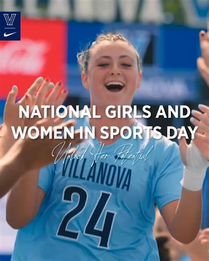 Villanova Athletics on Instagram: "Happy National Girls and Women in Sports Day! ✌️ Celebrating and honoring the incredible achievements of our female student-athletes: in and out of competition, their contributions in the community are paving the way forward for the future of girls and women in sports! #UnlockHERPotential #NGWSD2026"