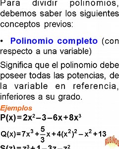 MÉTODO DE HORNER EJERCICIOS RESUELTOS PDF ( PARA DIVIDIR POLINOMIOS )