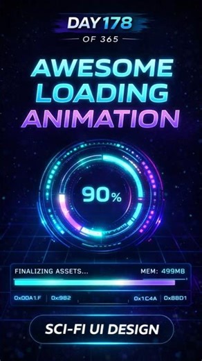 Loading animation using HTML CSS and JS|#shorts #coding #webdevelopment #programming
