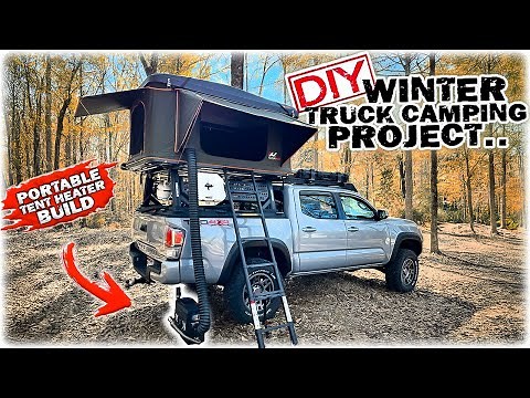 BEST DIY Portable Tent Heater Build (Dewalt?) "How To" Solo Camping