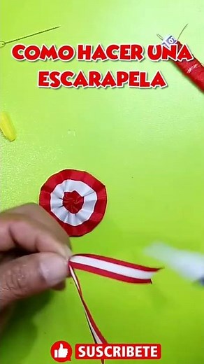 cómo hacer escarapela/ fiestas patrias peru