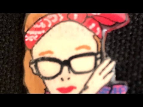 Reesie Enamel Pin: Narrated by Junky Brewster. (A My Calico Quilt Essay)