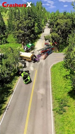 Realistic Car Crash Simulation 46 | BeamNG.drive