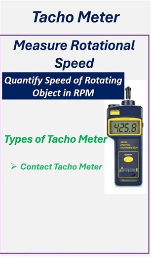 ⚙️ Tachometer Explained | Measure Rotational Speed Like a Pro