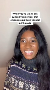 Instant regret, anger, embarrassment 🙈 #vibing #embarrassed #middleschool #relatable #funny #reels | Yasmine Sahid