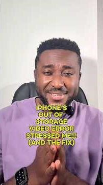 Solving The iPhone’s Out of Storage Video Playback Error | ‪@arandomchidi‬