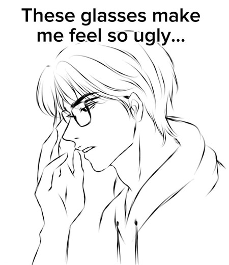 Digital Art: When Your Crush Wears Glasses