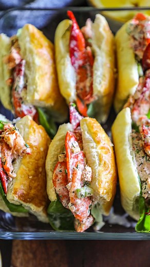 Lauren Nagel on Instagram: "🦞MINI Lobster Rolls🦞 Comment ✨RECIPE✨ and I’ll send you the details directly! If you love a classic lobster roll in the summer, this is the perfect version that you need for summer, entertaining and hosting. I like to make these a few hours ahead of time (yes they hold up well) and they are always a huge hit for summer parties. Try it out and enjoy! https://www.bonappeteach.com/mini-lobster-rolls-recipe/ #lobsterroll #seafoodrecipes #summerrecipes #puffpastry"