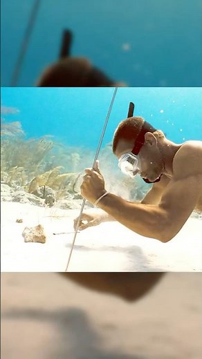 Man scuba dives and finds huge treasure.#shorts