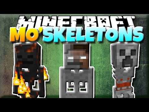 Minecraft Mods: MORE SKELETONS! | Herobrine Skeletons, Fire Skeletons, Creeper Skeletons! [1.7.10]