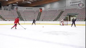 Looking for a shooting drill as a defenceman? Try this sequence to work on defensive shooting! 🏒 For more drills and resources, download the Hockey Canada Network app: HockeyCanadaNetwork.com #HCSkillsCoach | Hockey Canada