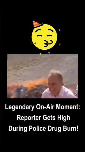 Reporter Burning Drugs Laughing – Legendary On Air Moment Reporter Gets High During Police Drug Burn