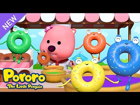 Learn Colors with Donuts | Ten Color Donuts🍩| Learn Colors for Children | Pororo English