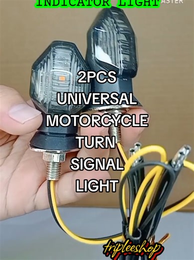 2PCS Universal Motorcycle Turn Signal Indicator Light