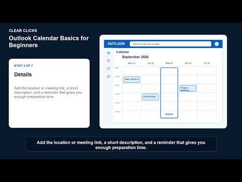 Outlook Calendar Basics for Beginners