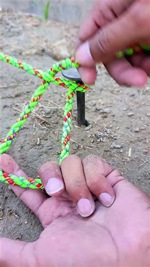 Learn This Knot in 10 Seconds 🔥 | Strong Rope Knot Everyone Should Know #Shorts | Useful Life Hack