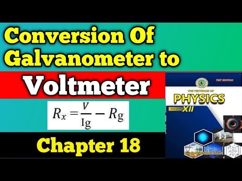 Conversion of Galvanometer to voltmeter chapter 18 class 12 New physics book | Voltmeter class 12