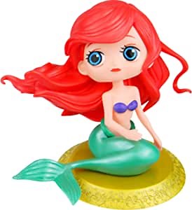 PSMILE Cute Ariel Princess Figure Little Mermaid Figure Cartoon Version Mermaid Princess PVC Figure 10.5cm