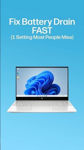 Fix Battery Drain FAST (1 Setting Most People Miss) | HP Support #shorts