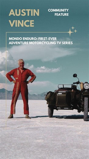 Grit & Dust on Instagram: "In 1995, Austin Vince @austinvinceofficial and six friends rode 44,000 miles in 440 days on Suzuki DR350s. Their journey became Mondo Enduro: the first-ever adventure motorcycling TV Series. Check out the full interview on our YouTube channel - Link in bio 🔗 Thank you for trusting us with your story, Austin. #gritanddust #mondoenduro #motorcycleadventure #adventuremindset"