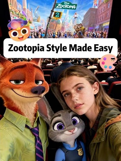 Transform Into Zootopia! 🦊✨ | LobeHub AI Magic #ai #zootopia