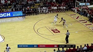 Just like Archie Miller wrote up. Devonte Green loses his shoe, runs through traffic, and throws up the circus shot. 👟🎪🏀 A hard earned 2 points for IU Basketball. | Big Ten Network