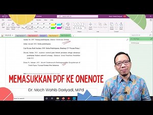 Cara Memasukkan File PDF pada OneNote