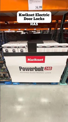 🔐✨ Upgrade your home security with this sleek Kwikset Keyless Electric Door Lock from Costco!