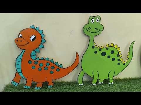 Make a mini Dinosaur from cardboard