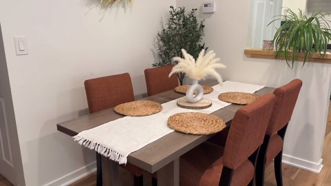 DWVO Dining Room Table for 6-8 People 70.86" Large Rectangle Dining Table Farmhouse Kitchen Table with Heavy Duty Wooden Base for Apartment Living Room Grey Oak