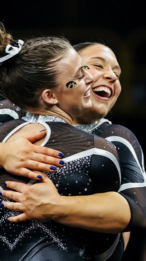Run it back⏪ Highlights from our conference WIN and program-high team score last Saturday! | Iowa Women's Gymnastics