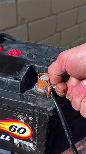 Battery Terminal Hack with a Key | Adventure Panda