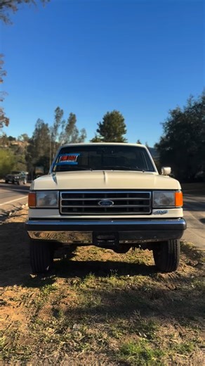 Viking Exotics & Classics on Instagram: "1989 Ford F-250 4x4 – $18,500 📍 Valley Center, CA | 🌍 Worldwide shipping available This classic F-250 is exceptionally clean, well-kept, and ready for work or weekend cruising. Finished in its original Wimbledon White, this truck is as authentic as it gets. 🔧 Specs & Highlights: • 5.8L V8 • 5-speed manual • 123k miles • 4x4 • Cold A/C • Runs and drives great • Interior & body in excellent shape • Solid, reliable, and increasingly hard to find in this c