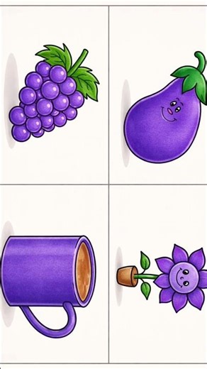 Purple day drawing #drawing #bestscenery #painting #drawingvideo #drawingideas