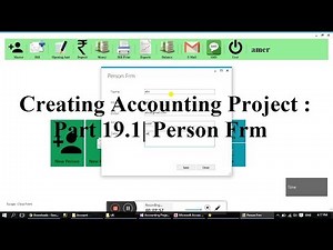 Creating Accounting Project : Part 19.1| Person Frm