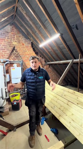 Project Update, Every Project is different!! Even the situation can change the way you work, let alone access, restricted space and temporary works. But safety comes first and we crack on and move to progress👍🏽 #loft #carpenter #structural #scottthebuilder