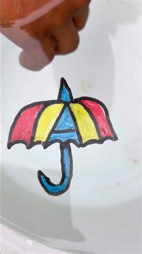 Amazing 😻 umbrella ☔️ float drawing #shorts