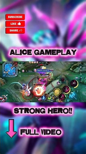 TUTORIAL HERO ALICE 🔥 Laning, Pattern Early–Late Game, Emblem & Build Terbaik!