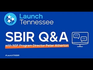 LaunchTN's SBIR Q&A with NSF Program Director Peter Atherton
