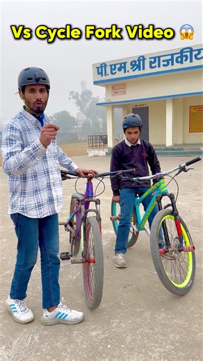 Cycle Vs Fork 😈Video #funnyshorts #cycling