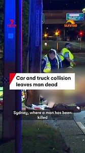 man has died after a truck and car collided in North Ryde in Sydney's northwest. #crash #carcrash #truckcrash #northryde #sydney | 7NEWS Sydney