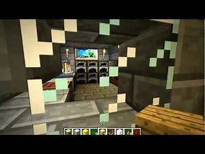 Minecraft 1.3.2 Marijuana Mod - Large (hidden) underground grow room