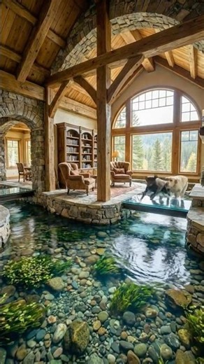 I Built a River INSIDE My House 🌊 #timelapse #renovation