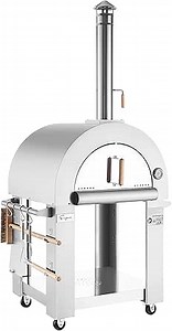 Empava Wood Fired Pizza Oven for Outdoor Kitchen in Stainless Steel, 33 Inch, Silver